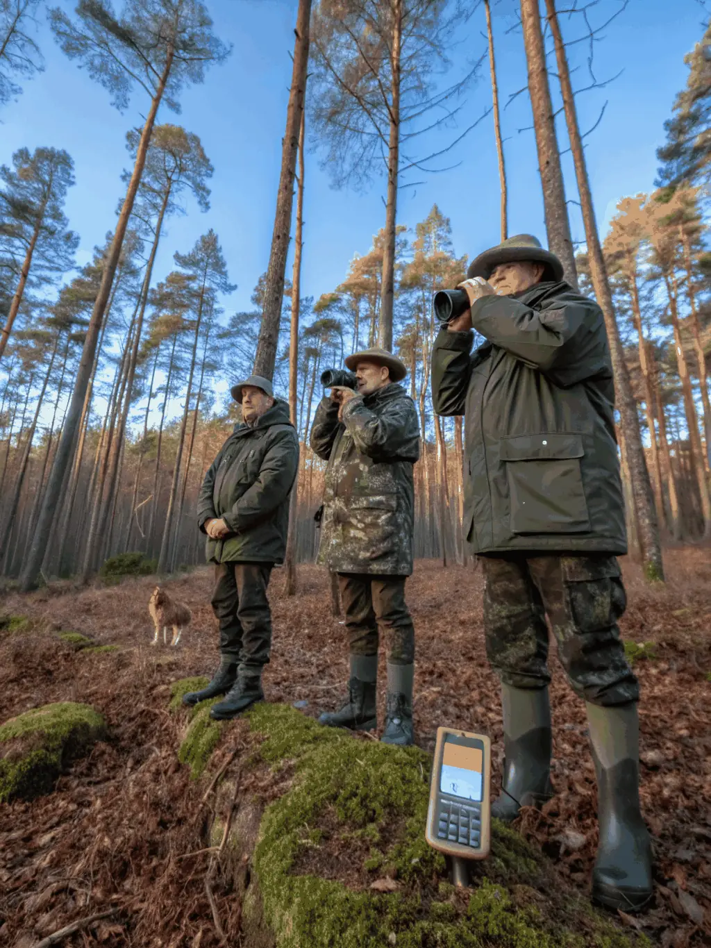 A visual representation of the association's anti-poaching efforts, possibly showing members patrolling the area or educational materials about the dangers of poaching.